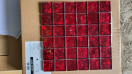 Mozaika Czerwona Szklana 30x30