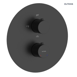 Oltens Katla bateria wannowo-prysznicowa termostatyczna podtynkowa czarny mat